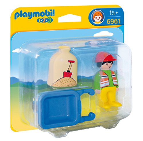 PLAYMOBIL - Trabajador con Carretilla (69610)