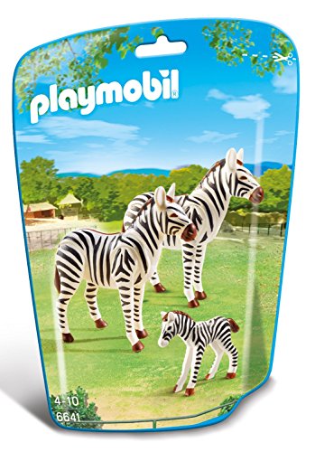 PLAYMOBIL- Zoo Familia de cebras, Color (6641)