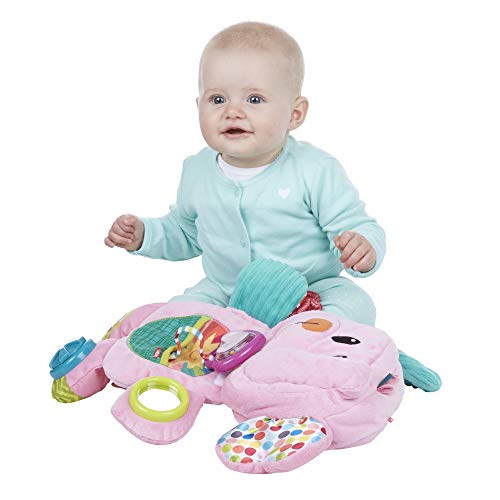 Playskool Fold 'n Go - Juguete de Peluche para bebés de 3 Meses en adelante, diseño de Elefante, Color Rosa