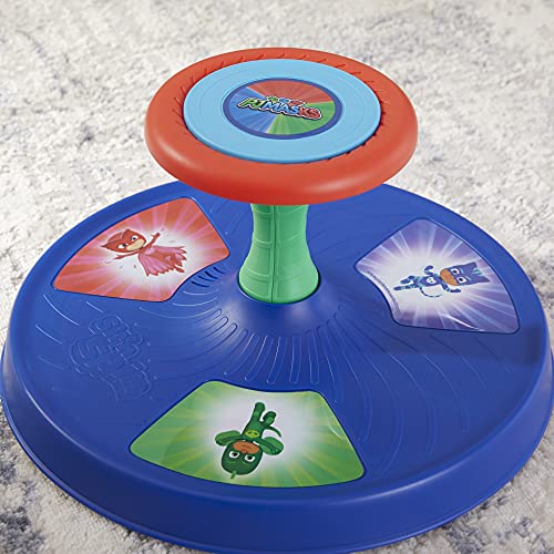 Playskool PJ Masks Sit 'n Spin Musical Classic Spinning Activity Toy for Toddlers Ages 18 Months and Up, Color Multi Colour (Hasbro F2074FF2)