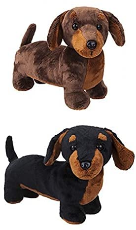 PMS Peluche de Peluche de Perro de Salchicha de 30 cm