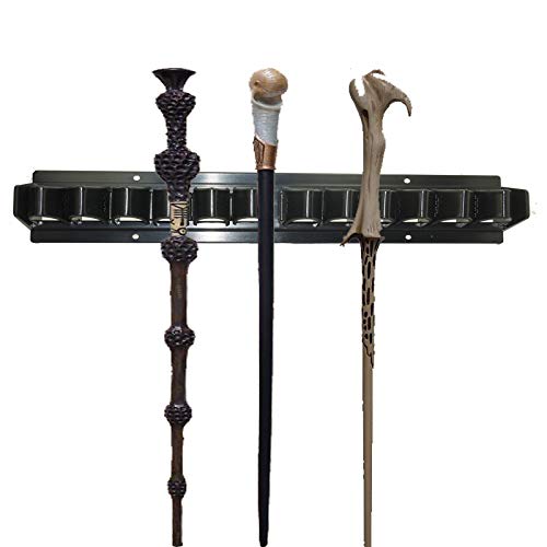 Pmsanzay Soporte Expositor de plástico para 10 – Wand Harry Potter Dumbledore Hermoine Wand Collection Weasley Twins, Wand Stand Display, Wand Holder Decoración (sin Varita)