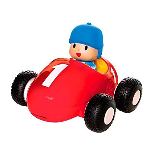 Pocoyó Coche DE Carreras TRACCIÓN 12 CM, Multicolor (Bandai 1)