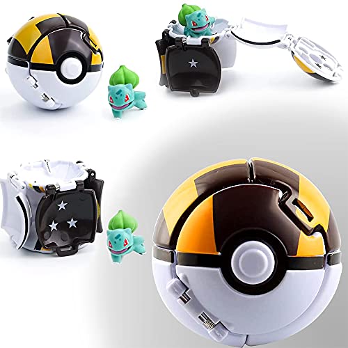 Poké Bolas Pokéball,Pokeball figuritas,Bolas Pokéball,Throw figuritas Ball Toy Set,para Niños y Adultos Fiesta de Regalo (Bulbasaur)