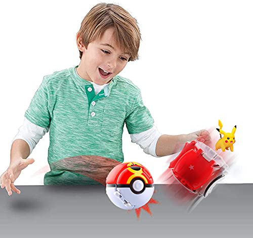 Poké Bolas Pokéball,Pokeball figuritas,Bolas Pokéball,Throw figuritas Ball Toy Set,para Niños y Adultos Fiesta de Regalo (Pikachu Ausführen)