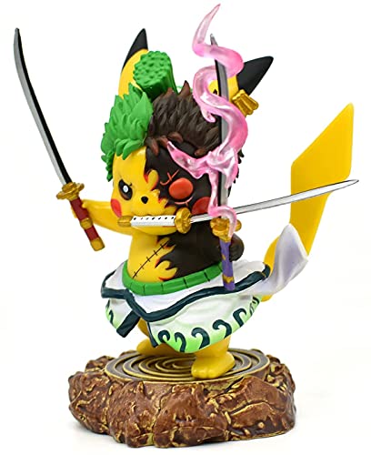 Pokemon Anime Kawaii Cosplay Roronoa Zoro Figura de acción estatuas G K Colección Regalos de cumpleaños Funko Pop It