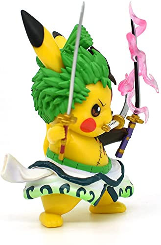 Pokemon Anime Kawaii Cosplay Roronoa Zoro Figura de acción estatuas G K Colección Regalos de cumpleaños Funko Pop It