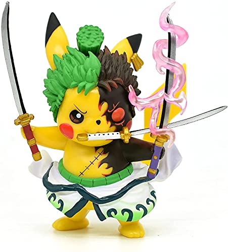 Pokemon Anime Kawaii Cosplay Roronoa Zoro Figura de acción estatuas G K Colección Regalos de cumpleaños Funko Pop It