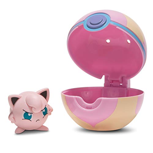 Pokemon Clip 'N' Go Jigglypuff y Poké Ball | Contiene 1 Figura de 5 cm y 1 Poké Ball | Nueva Ola 2021 | Licencia Oficial