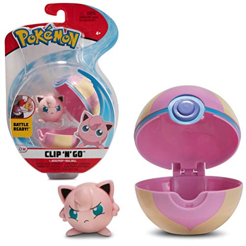 Pokemon Clip 'N' Go Jigglypuff y Poké Ball | Contiene 1 Figura de 5 cm y 1 Poké Ball | Nueva Ola 2021 | Licencia Oficial