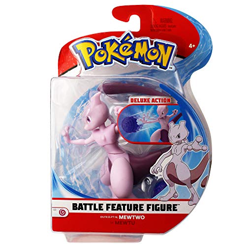 Pokémon - Figura de Batalla Pokémon Mewtwo, 11,43 cm, Multicolor, Modelo 95134