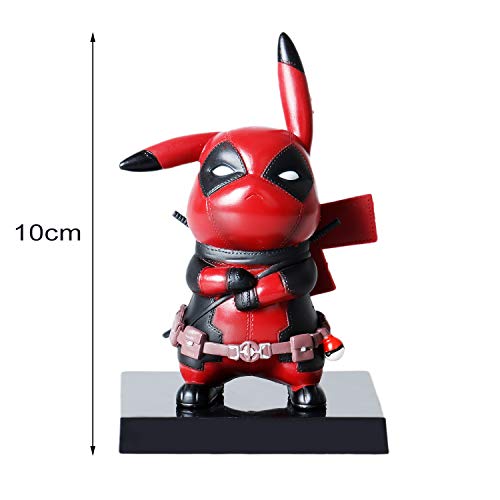 Pokemon Pikachu Deadpool Cosplay PVC figura de acción estatua modelo juguetes Festival aniversario regalos de cumpleaños