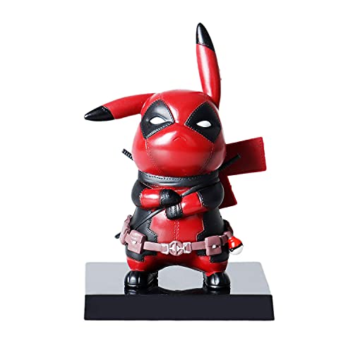 Pokemon Pikachu Deadpool Cosplay PVC figura de acción estatua modelo juguetes Festival aniversario regalos de cumpleaños