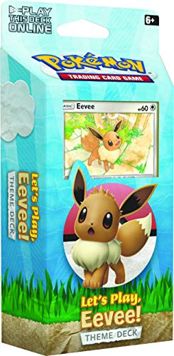 Pokémon POK80615 TCG: Let's Play Pikachu/Eevee Theme Deck (uno al azar), varios colores , color/modelo surtido