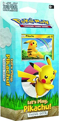 Pokémon POK80615 TCG: Let's Play Pikachu/Eevee Theme Deck (uno al azar), varios colores , color/modelo surtido