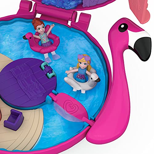 Polly Pocket Big Pocket World Flamingo Floatie Compact [Amazon Exclusive]