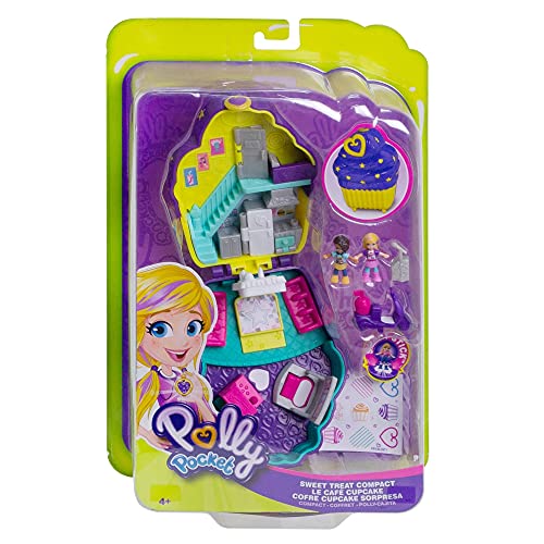 Polly Pocket Cofre cupcake sorpresa, muñeca con accesorios (Mattel FRY36) , color/modelo surtido