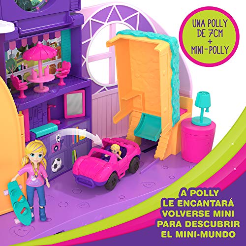 Polly Pocket Habitación Polly-Transformación, casa de muñecas (Mattel FRY98) , color/modelo surtido