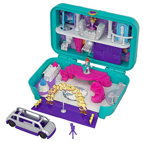 Polly Pocket - Maletín con muñecas, fiesta divertida - (Mattel FRY41)