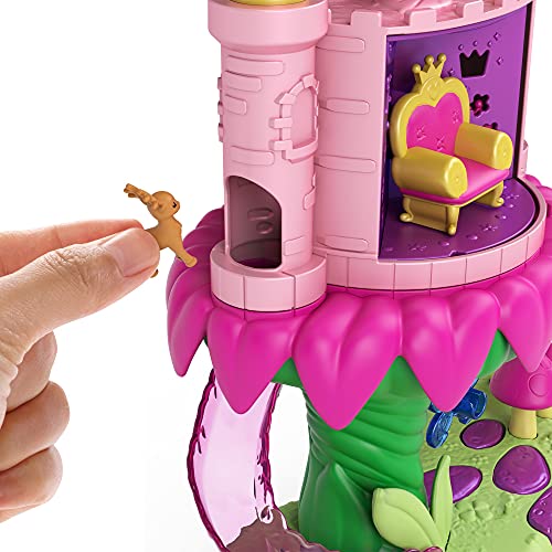 Polly Pocket Paseo de la Princesa Hada, set de juego con muñeca, mascota y accesorios, juguete para niñas y niños mayores de 4 años (Mattel GYK43)