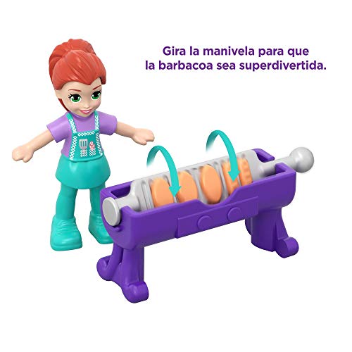 Polly Pocket- Vamos de Barbacoa Mini Cofre con Muñecas y Accesorios (Mattel GKJ43) , color/modelo surtido