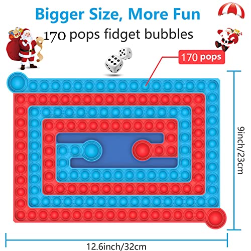 Pop Gigante It, Fidget Toy, Popit Fidget Toys Pop Gigante It Xxl Among Us con Colores Vibrantes para Juguetes Antiestres Que Adultos y Niños Ejerciten Las Habilidades Cerebrales y Alivien La Fatiga