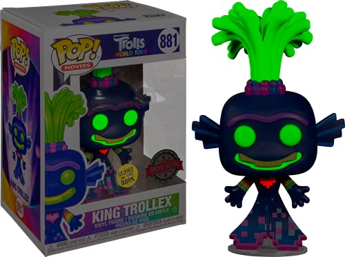 Pop Películas trolls World Tour Edición Limitada Especial King Trollex Glow In The Dark! #881