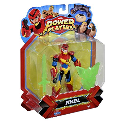 Power Players - Figura articulada 12 cm, Axel, 10 Puntos de articulación y Accesorios, Juguete para niños a Partir de 4 años, PWW013