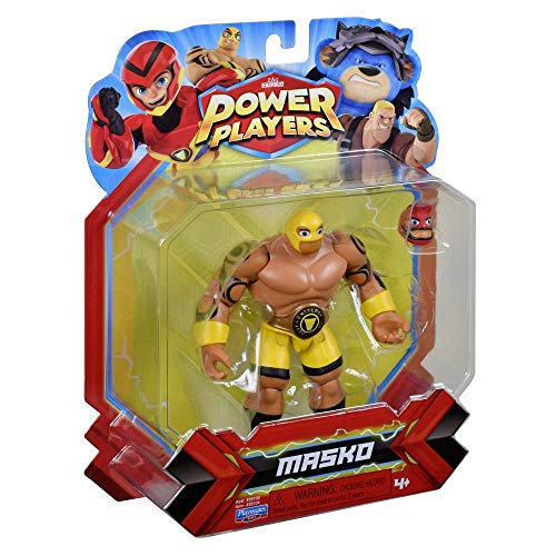 Power Players - Figura articulada de 12 cm, Masko, 10 Puntos de articulación y Accesorios, Juguete para niños a Partir de 4 años, PWW015