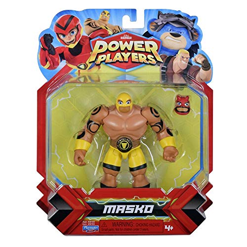 Power Players - Figura articulada de 12 cm, Masko, 10 Puntos de articulación y Accesorios, Juguete para niños a Partir de 4 años, PWW015