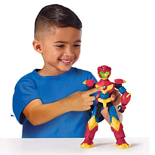 POWER PLAYERS, Figura Deluxe Electrónica 22 cm, Axel, con Efectos sonoros, 12 Puntos de articulación, Juguete para niños a Partir de 4 años, PWW023