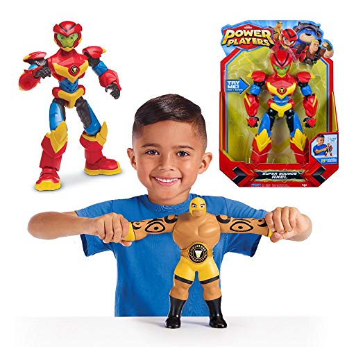 POWER PLAYERS, Figura Deluxe Electrónica 22 cm, Axel, con Efectos sonoros, 12 Puntos de articulación, Juguete para niños a Partir de 4 años, PWW023