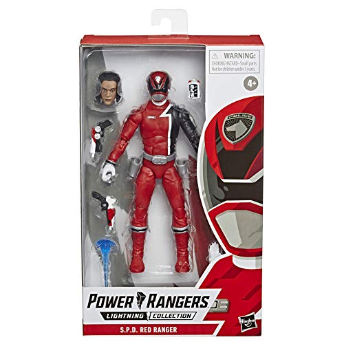 Power Rangers- Lightining Collection Figuras, 15 cm, Ranger Rojo (Hasbro E8653ES0)