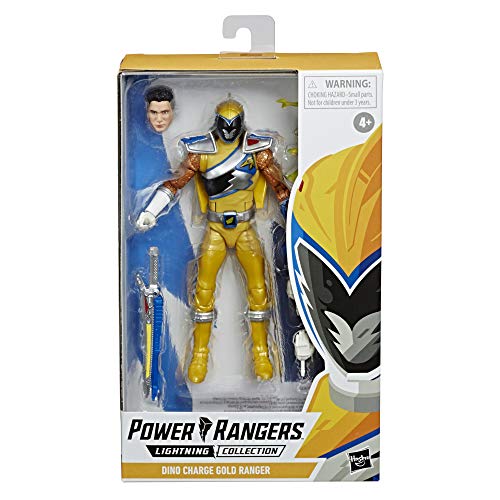 Power Rangers Lightning Collection Dino Charge Gold Ranger - Figura Coleccionable con Accesorios (15 cm)