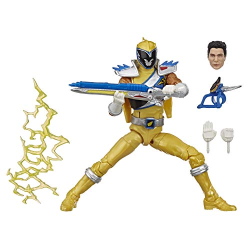 Power Rangers Lightning Collection Dino Charge Gold Ranger - Figura Coleccionable con Accesorios (15 cm)