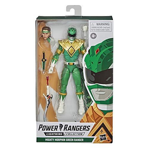 Power Rangers Lightning Collection Mighty Morphin Green Ranger - Figura de acción Coleccionable de 6 Pulgadas con Accesorios