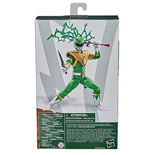 Power Rangers Lightning Collection Mighty Morphin Green Ranger - Figura de acción Coleccionable de 6 Pulgadas con Accesorios