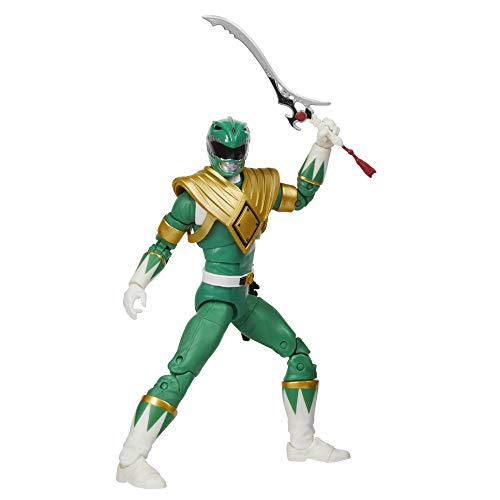 Power Rangers Lightning Collection Mighty Morphin Green Ranger - Figura de acción Coleccionable de 6 Pulgadas con Accesorios