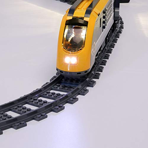 POXL Kit de Luces LED Iluminación para Lego City Tren De Pasajeros 60197 Luz - Juego de Lego no Incluido