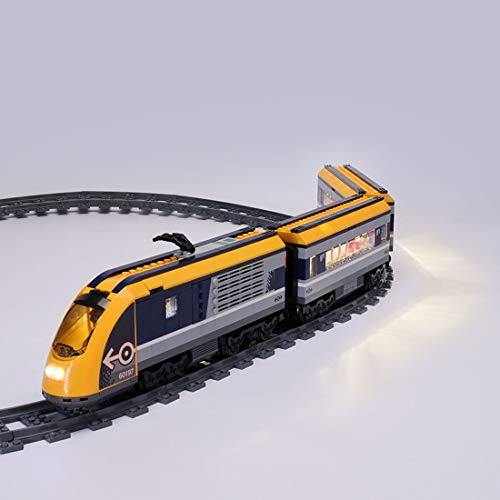 POXL Kit de Luces LED Iluminación para Lego City Tren De Pasajeros 60197 Luz - Juego de Lego no Incluido