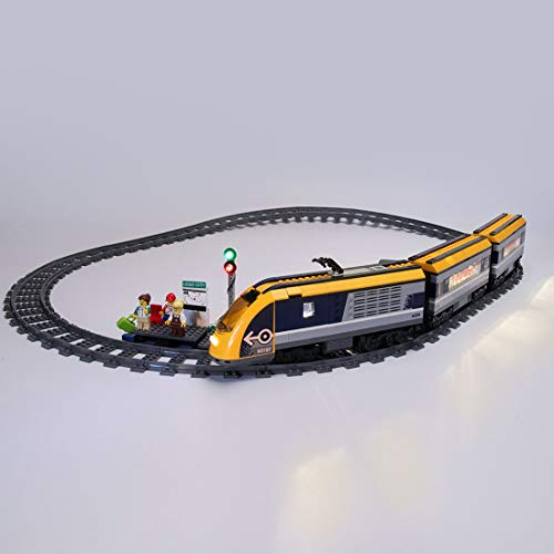 POXL Kit de Luces LED Iluminación para Lego City Tren De Pasajeros 60197 Luz - Juego de Lego no Incluido