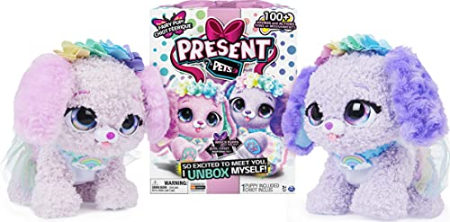 Present Pets Fairy Puppy Juguete Interactivo de Peluche con más de 100 Sonidos y acciones (el Estilo Puede Variar), Juguetes para niños para niñas de 5 años o más