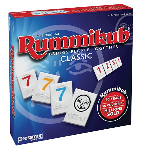 PRESSMAN - The Original Rummikub Fast Moving Rummy Tile - 1 Game