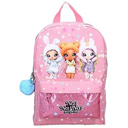 Pret - Mochila - Na ! Na ! - Sorprendente - Rosa - Niño - Escuela - Primaria - Maternelle - Guardería - Guardería - Mochila para niña - Talla 33 cm - Tirantes ajustables + Estuche