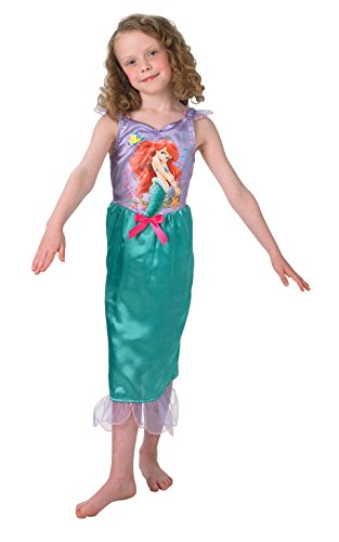 Princesas Disney - Disfraz de Sirenita Ariel para niña, infantil 3-4 años (Rubie's 888787-S)