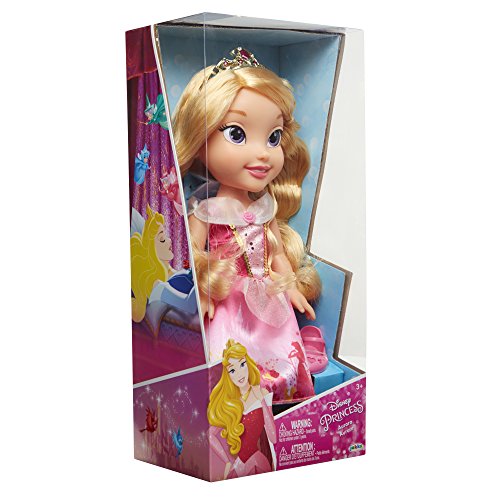 Princesas Disney, muñeca Aurora grande (35 cm) articulada con preciosos detalles