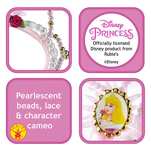 Princesas Disney - Tiara de Bella Durmiente, color rosa, Talla única (Rubie's 8468)