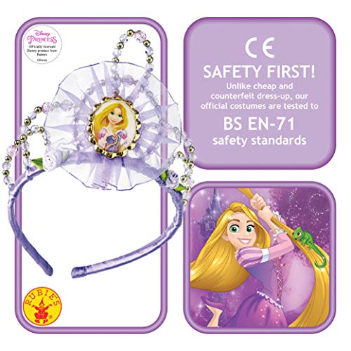 Princesas Disney - Tiara de Rapunzel, diadema para niña, accesorio disfraz (Rubie's 30077)