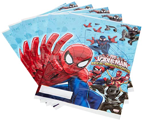 Procos 85156 - Bolsas de fiesta (6 unidades), diseño de Spiderman Web Warriors