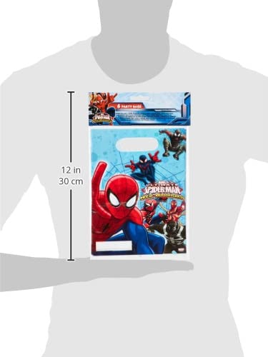 Procos 85156 - Bolsas de fiesta (6 unidades), diseño de Spiderman Web Warriors